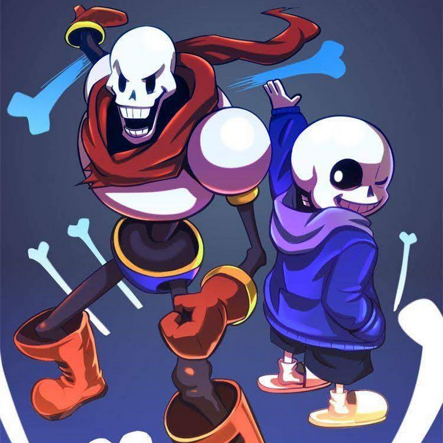 Картинки санса и папируса из андертейл