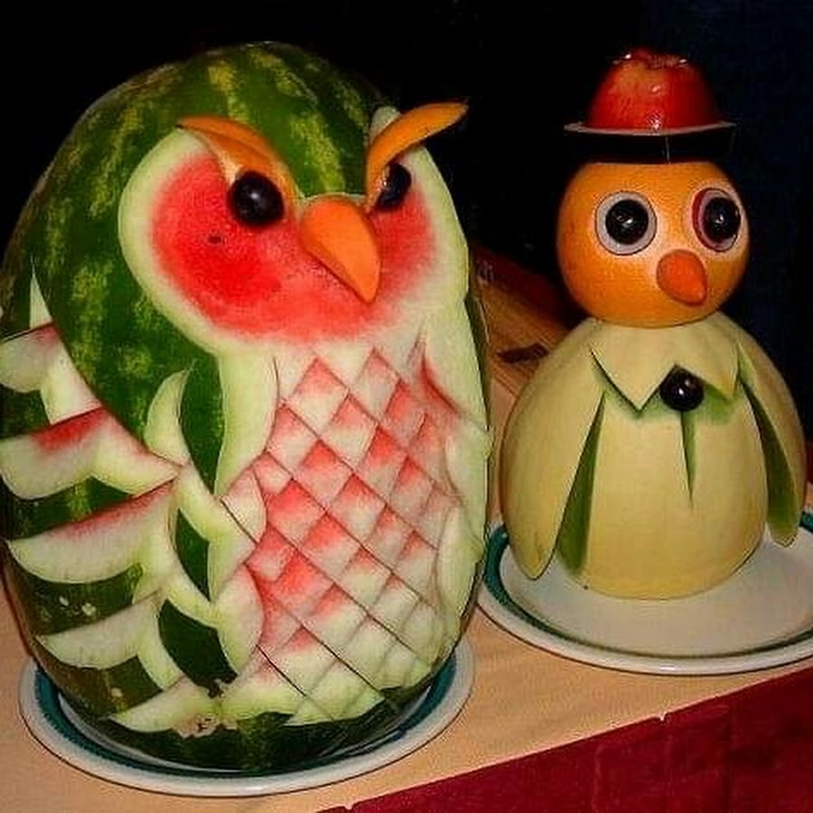 Поделка из овощей Карвинг