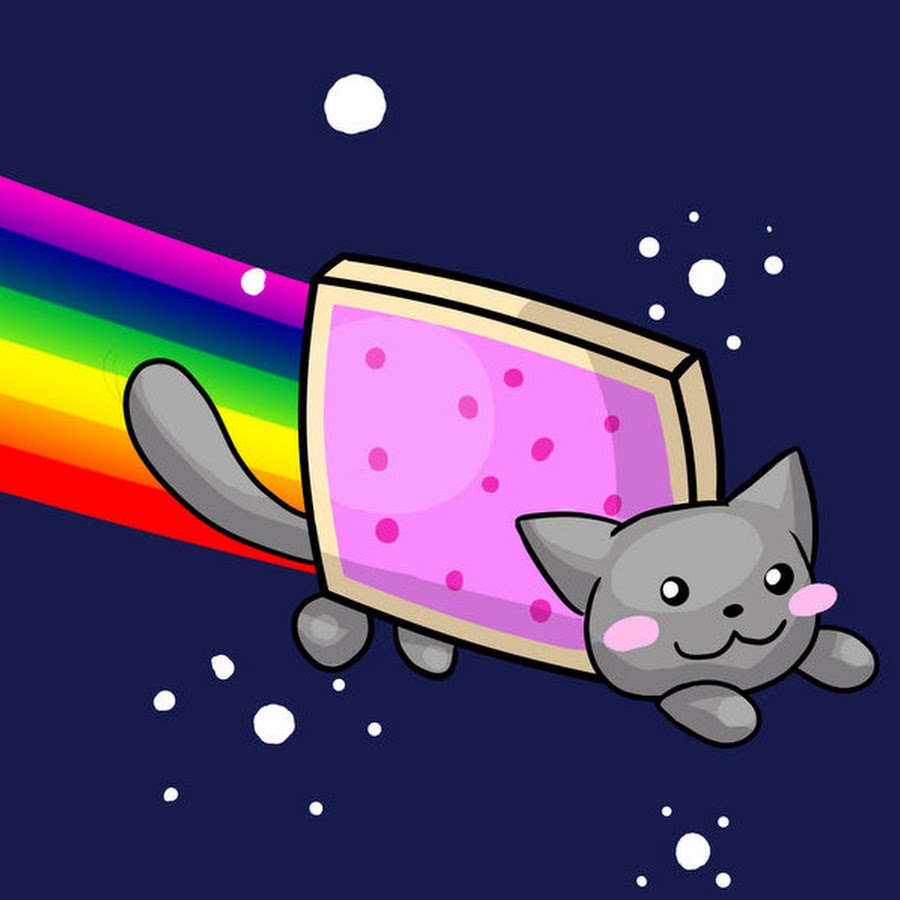 Как нарисовать кота с радугой