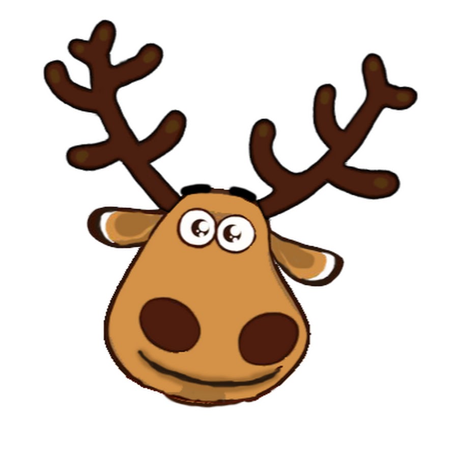 Морда лося рисунок для детей