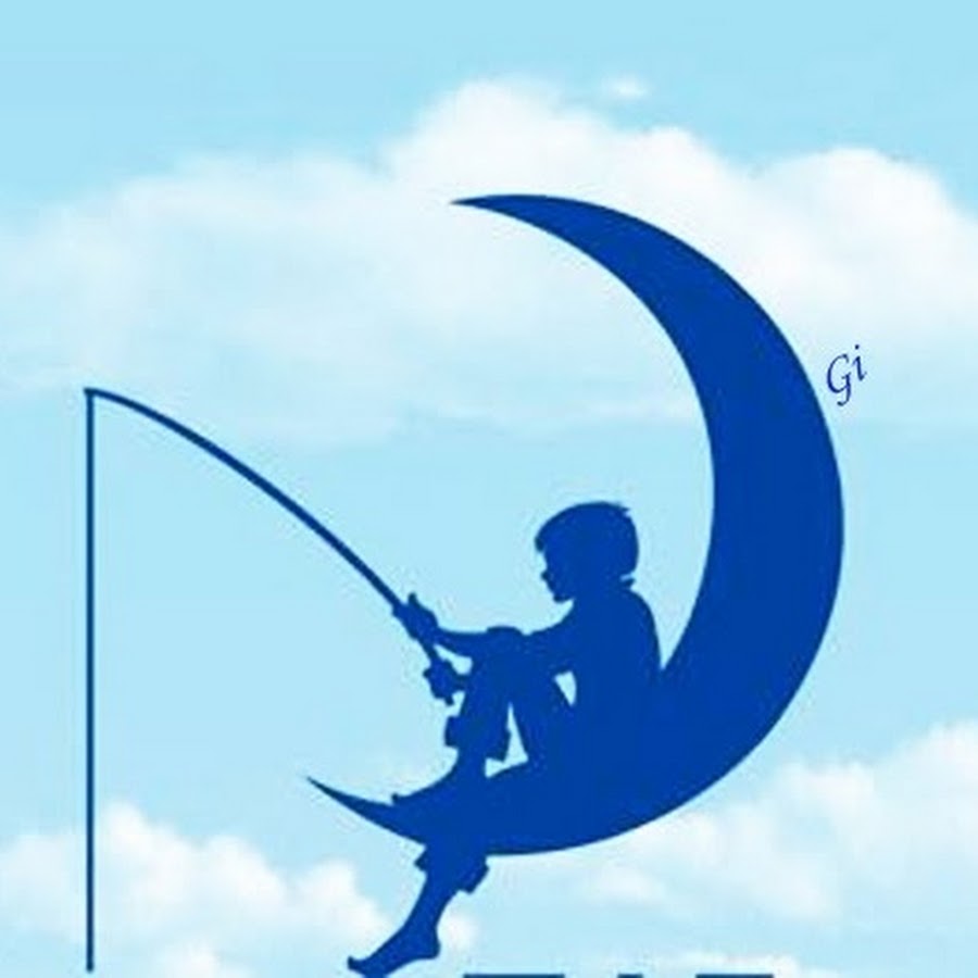 Мальчик с удочкой на луне рисунок