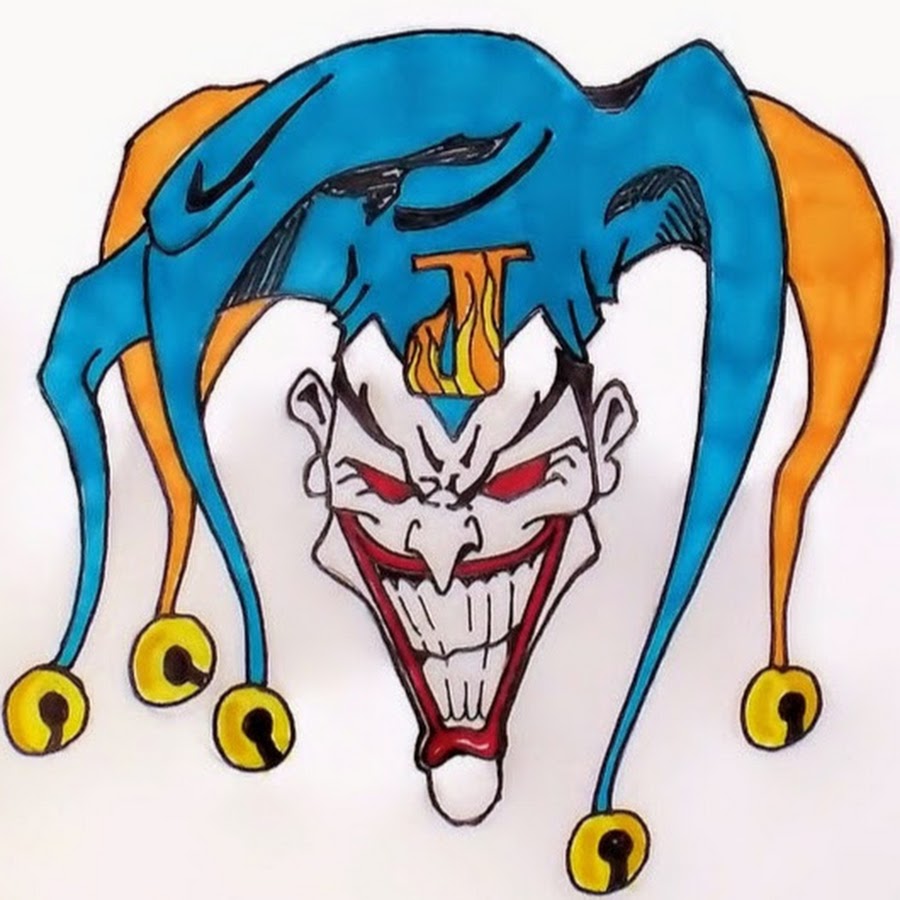 Эскизы тату арлекин