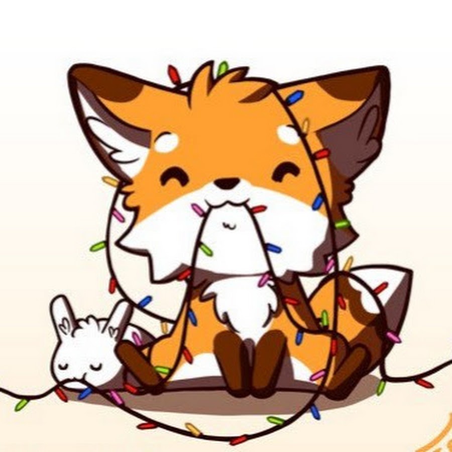 Картинки лиса в гирлянде