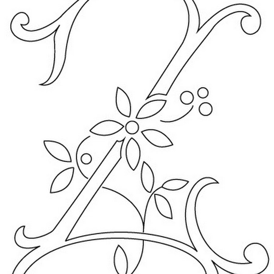 Как красиво нарисовать букву з красиво