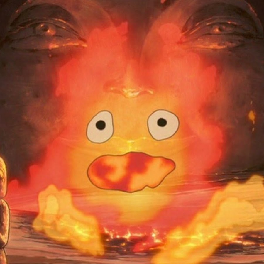 Кальцифер из ходячего замка картинки