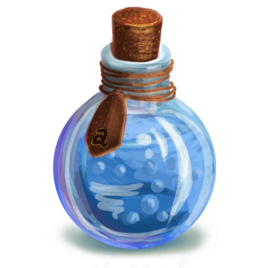 Рисунок бутылек с зельем