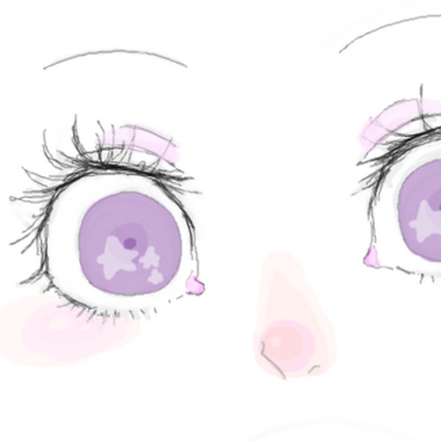 Милые глаза рисунок аниме