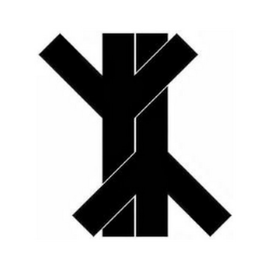 Эскиз тату руны альгиз