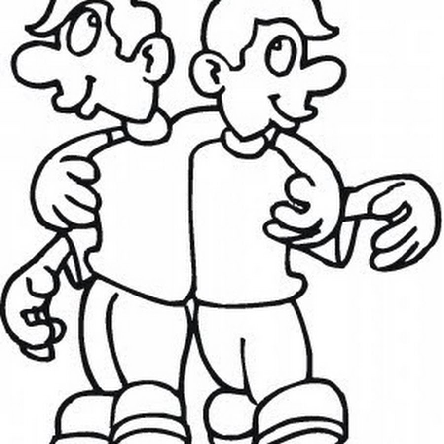 Два лучших друга рисунок