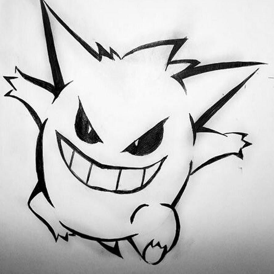 Пикачу тату эскиз