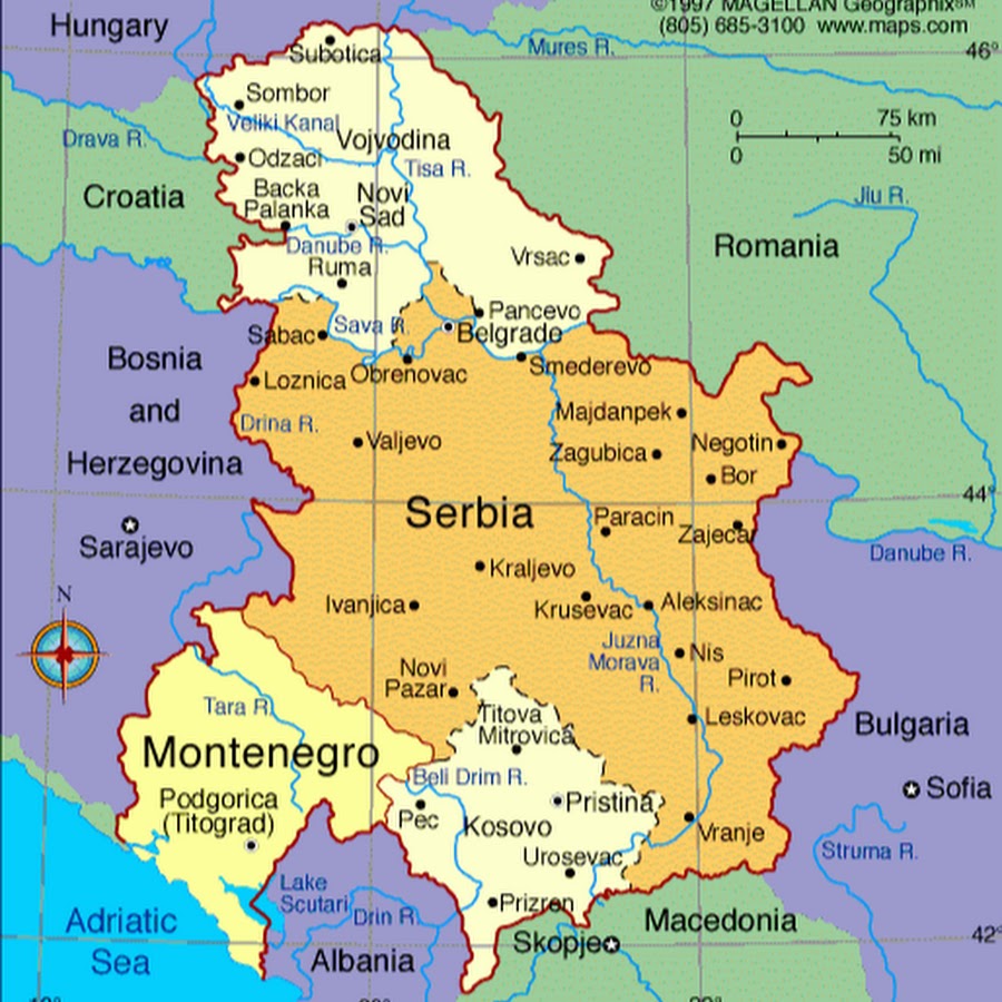 Карта сербии подробная на русском. Сербия политическая карта. Сербия на карте Европы. Политическая карта Сербия Сербия. Сербия и Черногория на карте с городами.