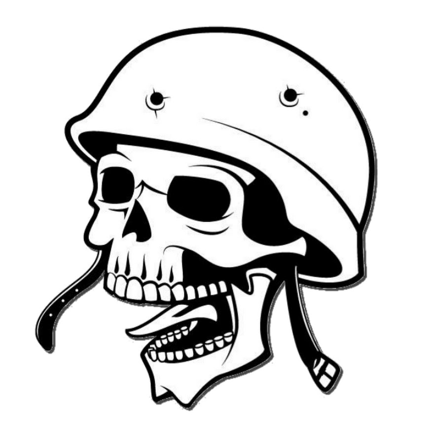 Череп в каске картинки