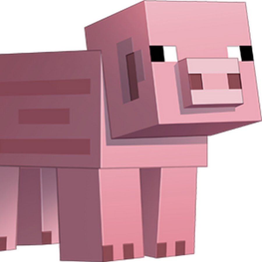 Рисунок свинки из майнкрафта