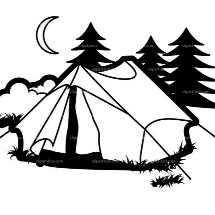 Палатка рисунок легкий