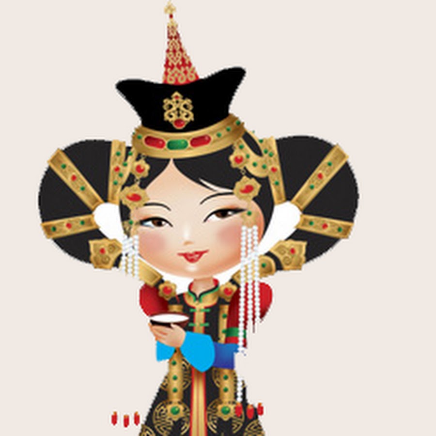 Бурятские девушки рисунки