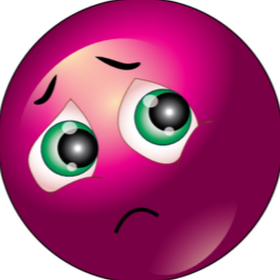 Картинка красный смайлик грустный