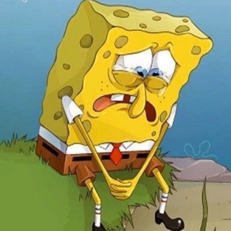 Грустный губка боб картинки