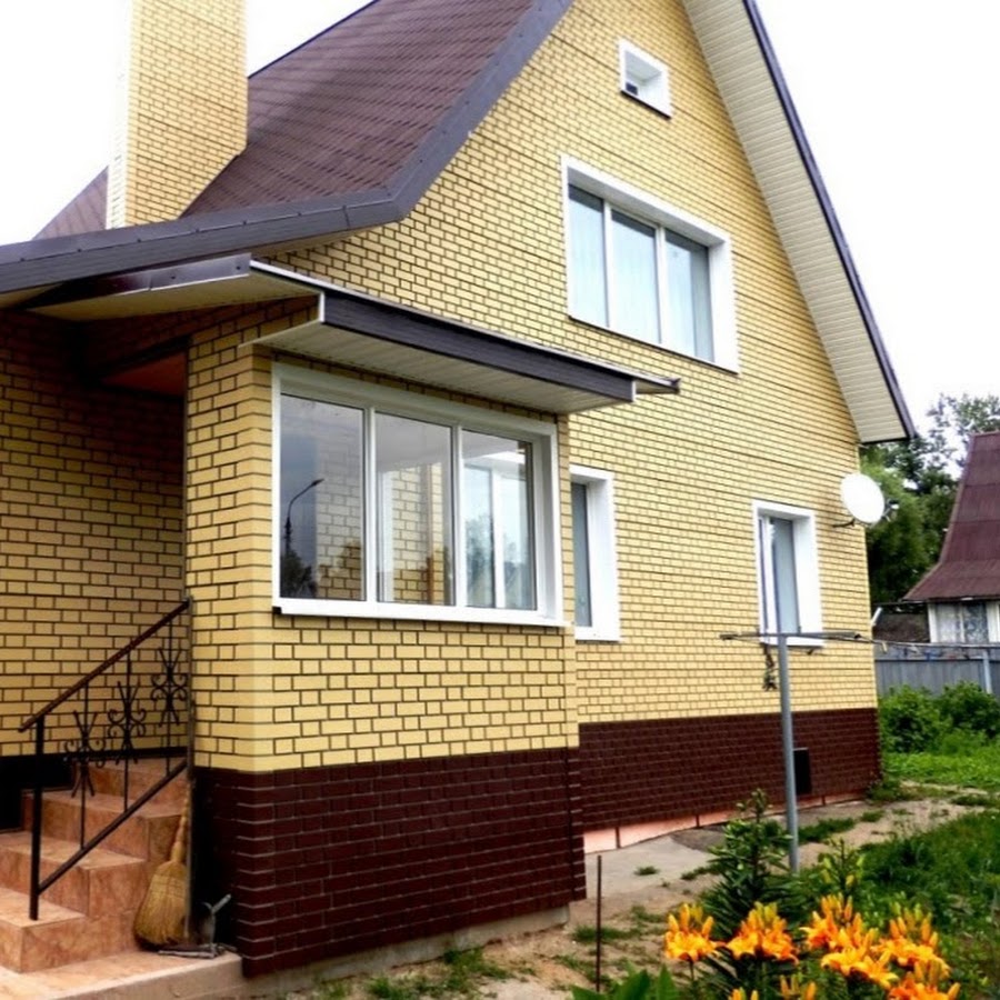 Дома облицованные фасадными панелями гранд лайн