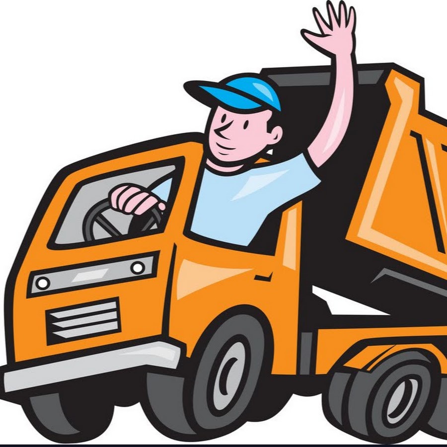 Грузовик с водителем картинка для детей