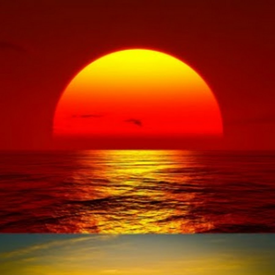 Закат солнца на море