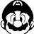 Black and White mario Avatar