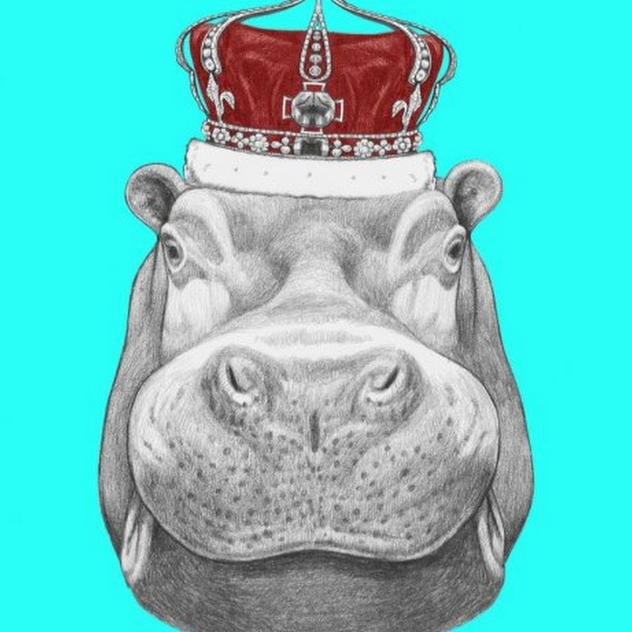 Бегемотик с короной