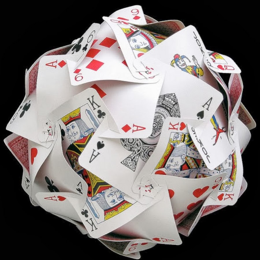 Как сделать корону из карт игральных схема