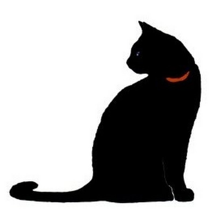 Рисунок кот спиной сидит