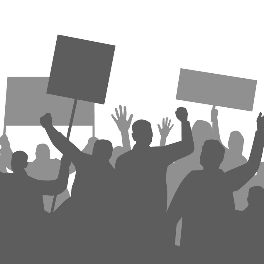 Митинг силуэт