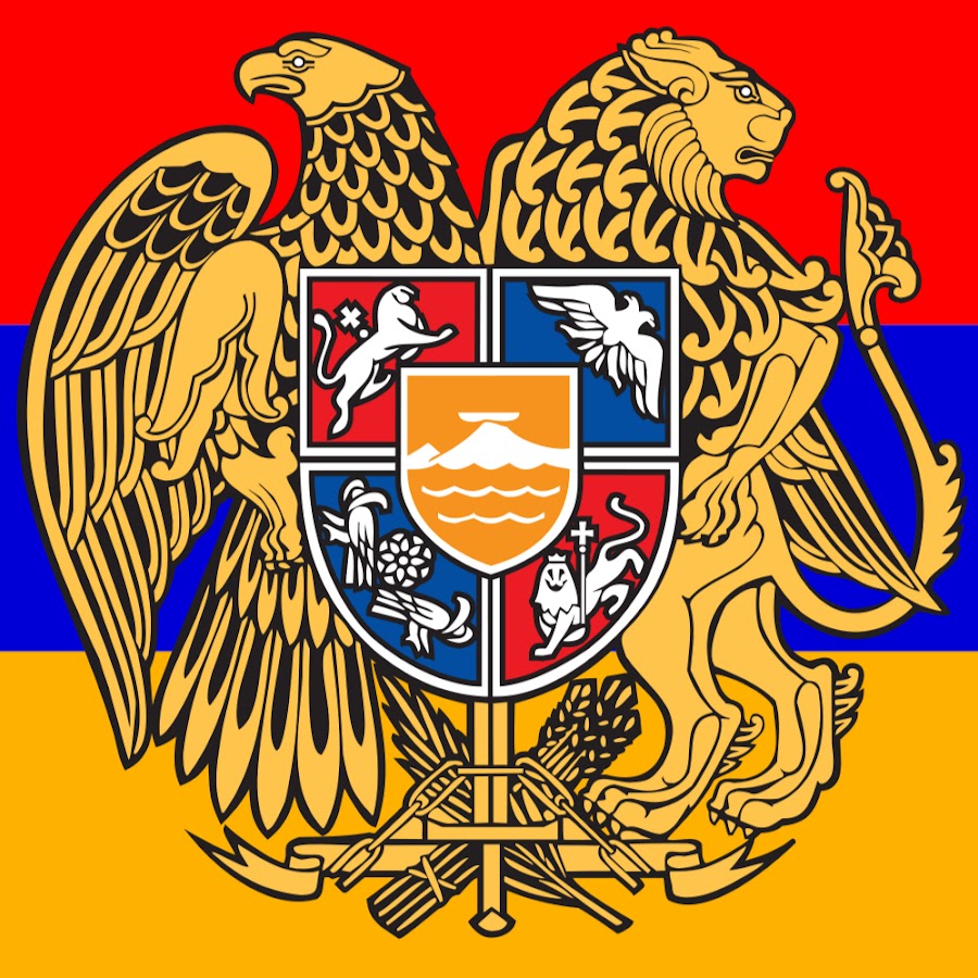 Наклейка на авто "Герб Армения", 60*63см , цвет черный - купить по выгодным цена