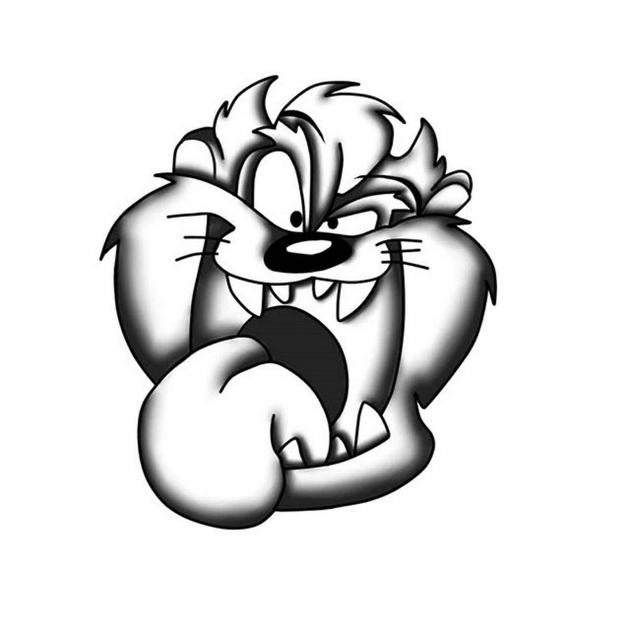 Тасманский дьявол тату эскизы