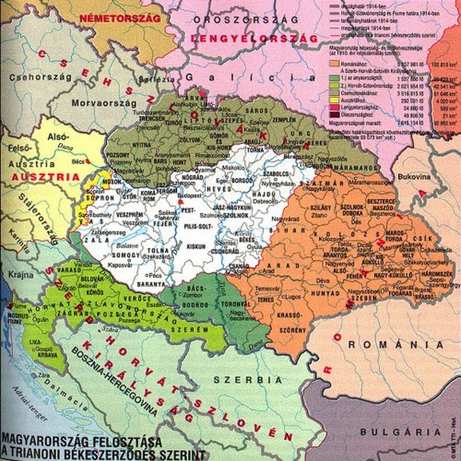 Великая венгрия карта