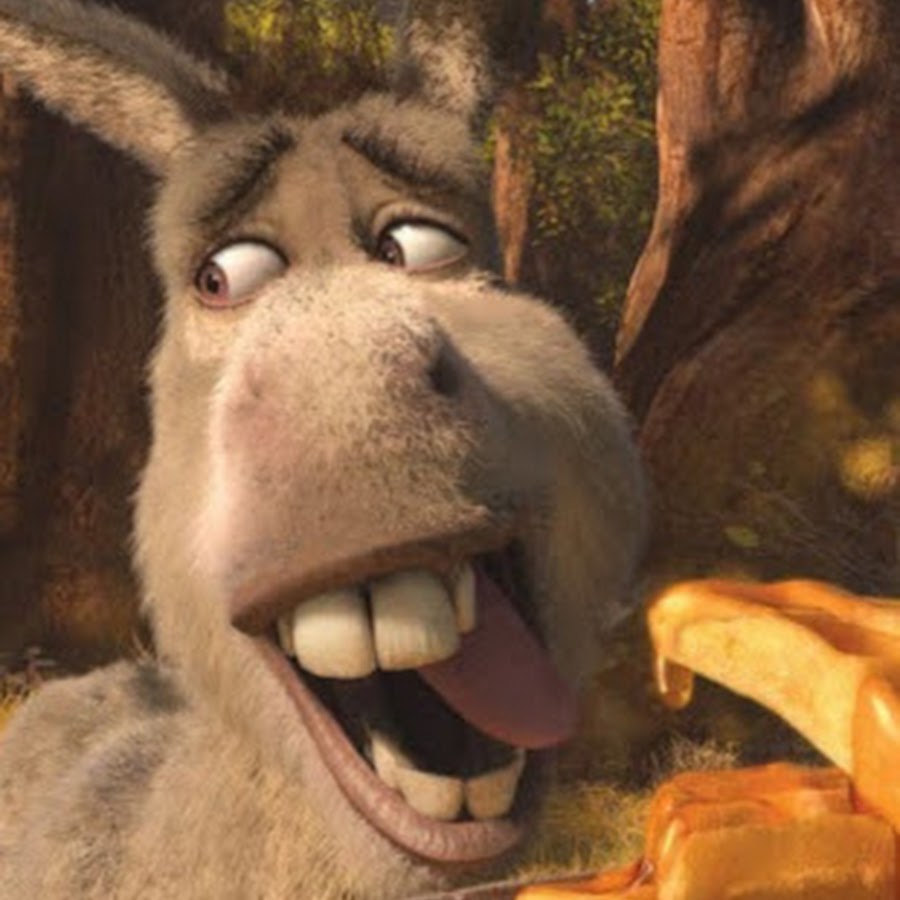 Картинки осла из шрека с широкой улыбкой