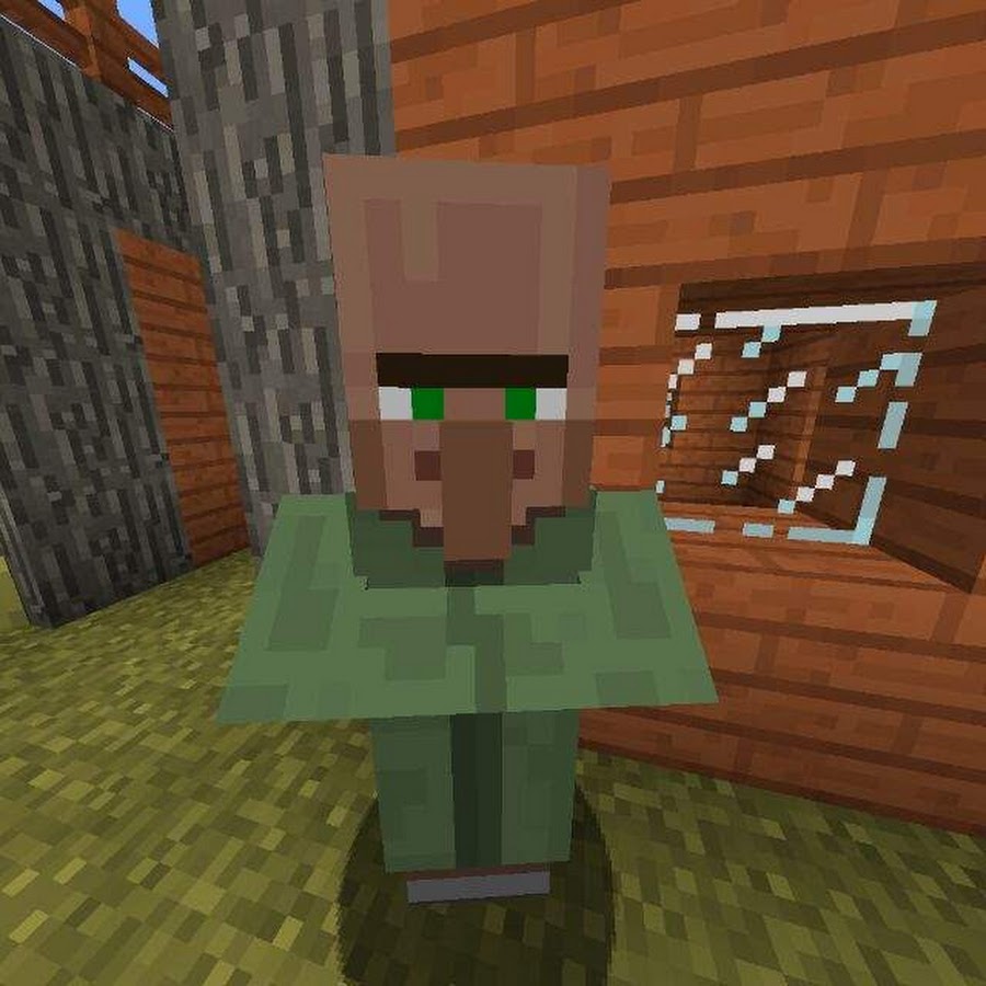 Картинка жителя из майнкрафта