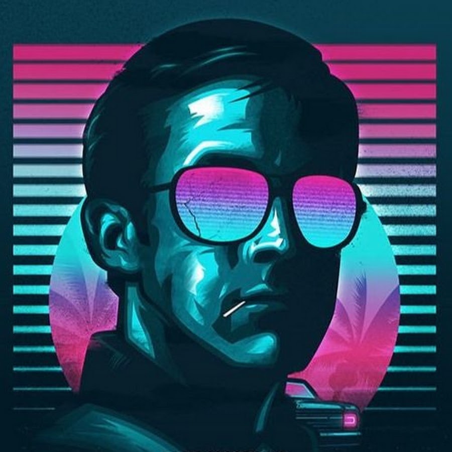 Неоновые постеры к фильмам