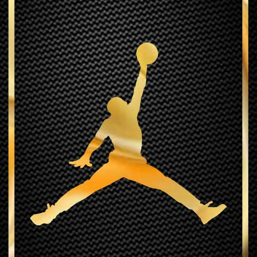 air jordan logo gold