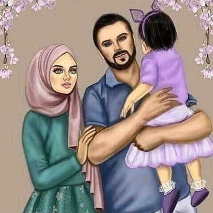 Картина исламская семья