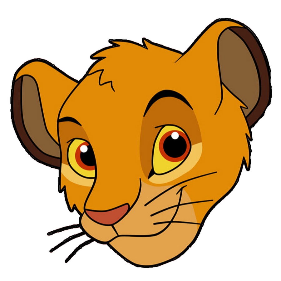 Мордочка львенка рисунок