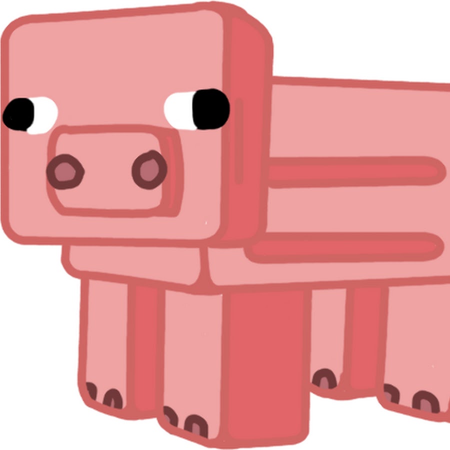 Рисунок свинки из майнкрафта