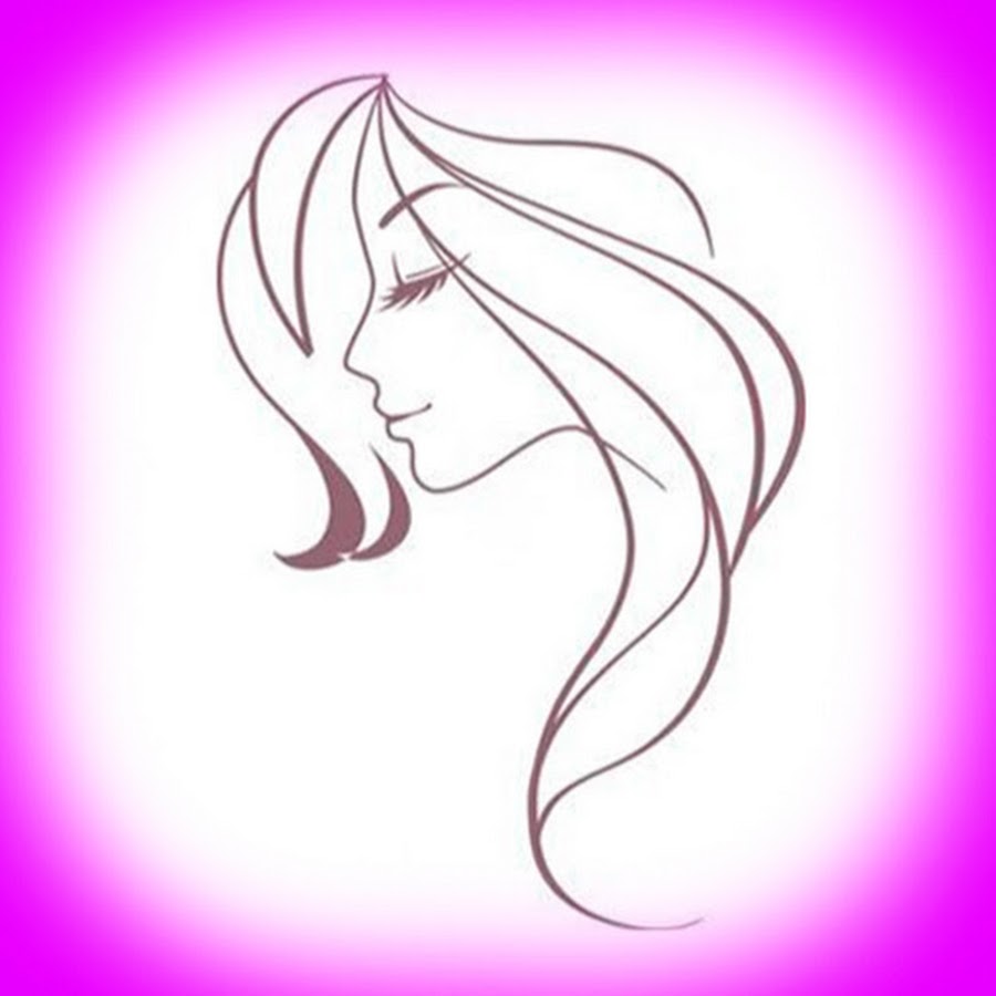 Рисунок девушки для торта шаблон