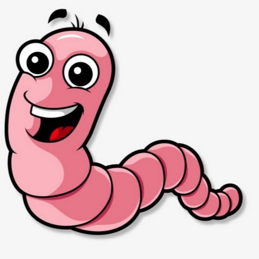 Мультяшный червяк картинки