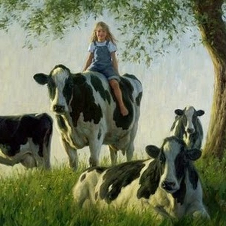 Коровы в живописи