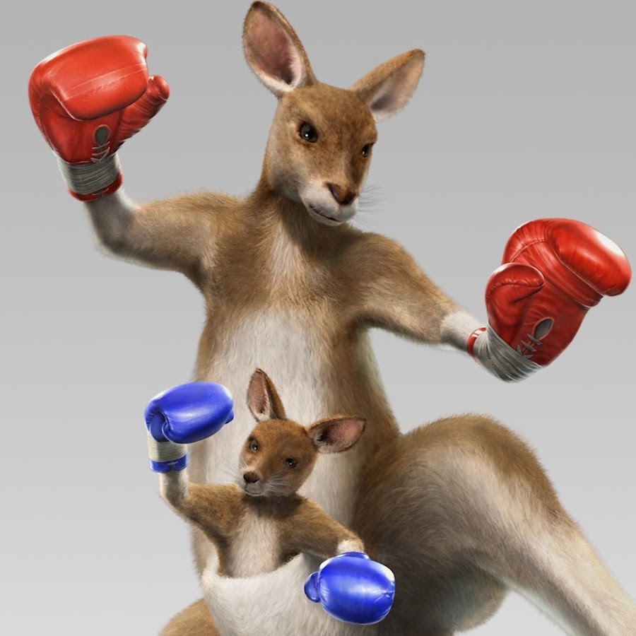 Картина кенгуру боксер