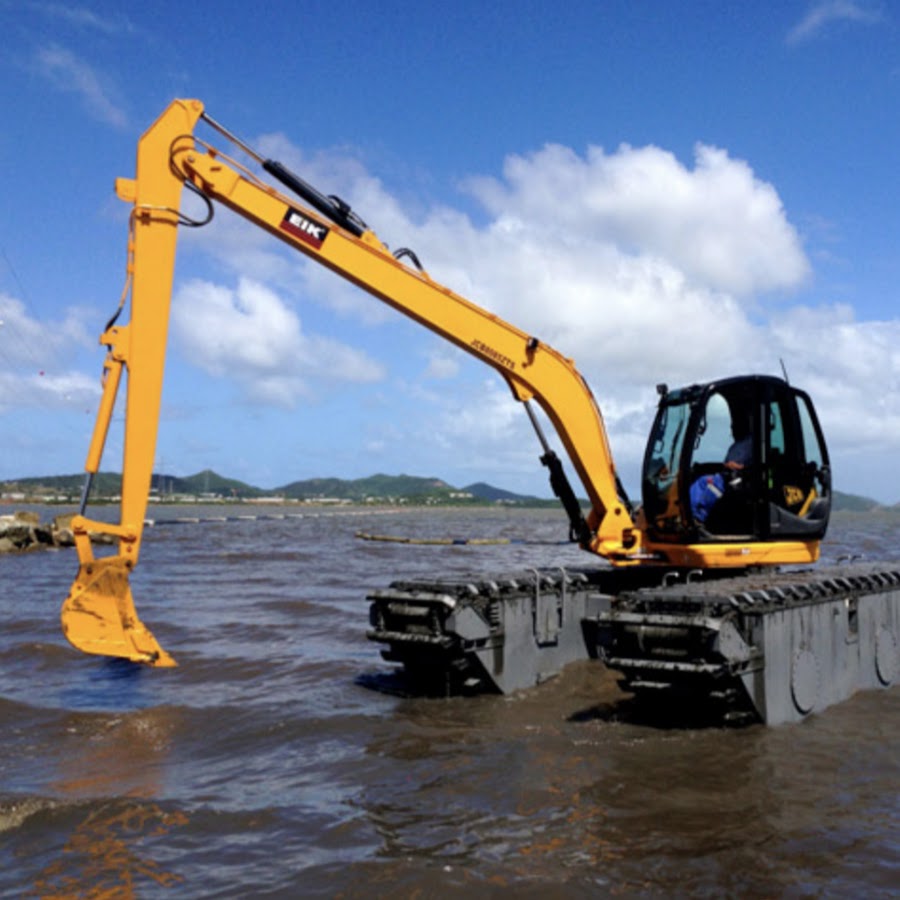 Понтонный экскаватор. Плавающий экскаватор amphimaster am200. Экскаватор амфибия-2. Понтонный экскаватор. Плавающий экскаватор amphimaster am200.