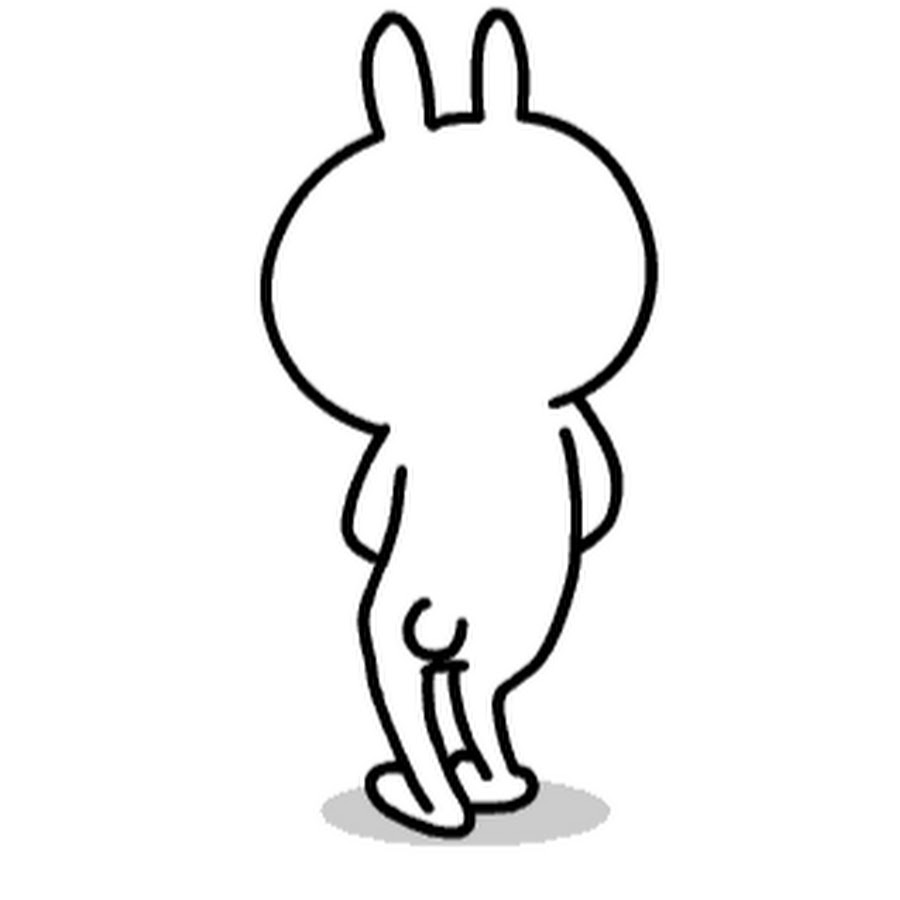 Смешной рисунок попы