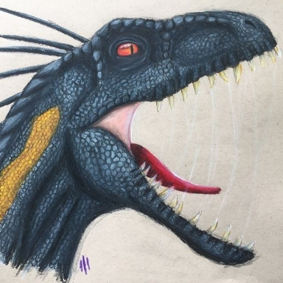 Как нарисовать индораптора видео