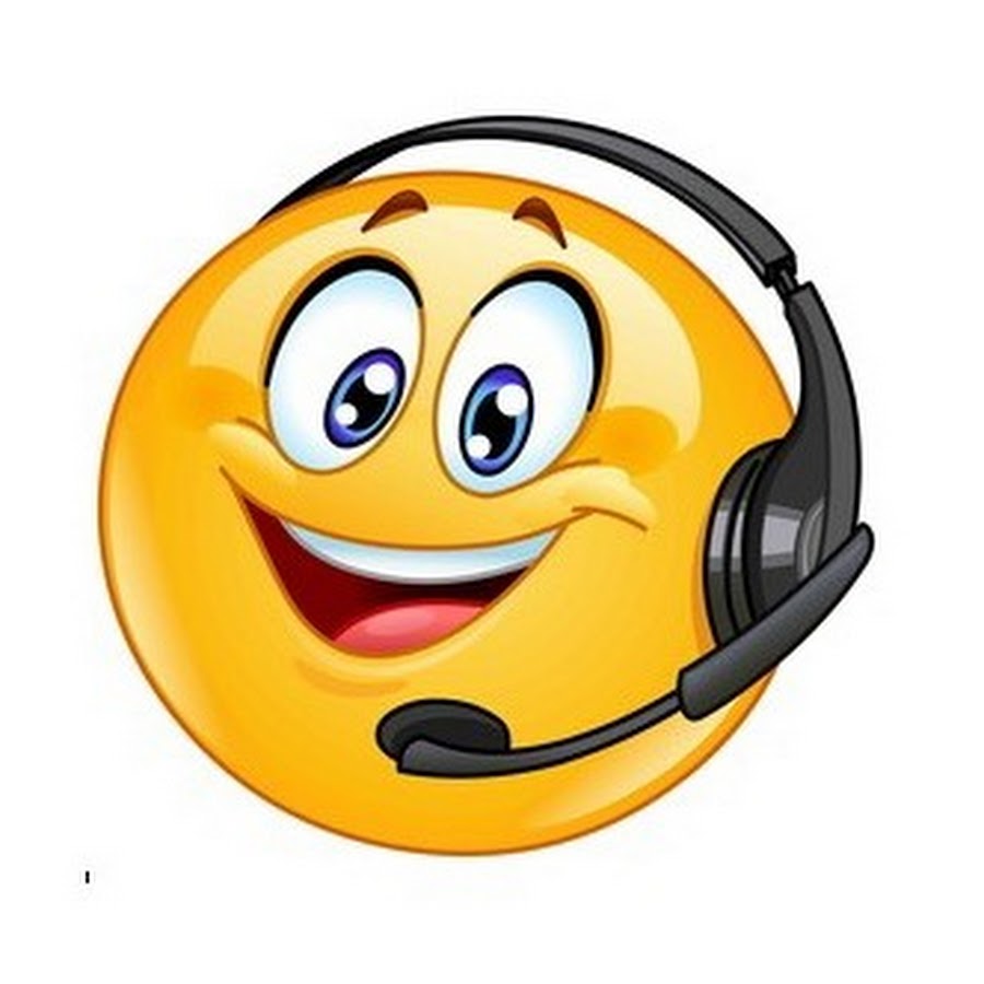 Смайлик в наушниках картинки