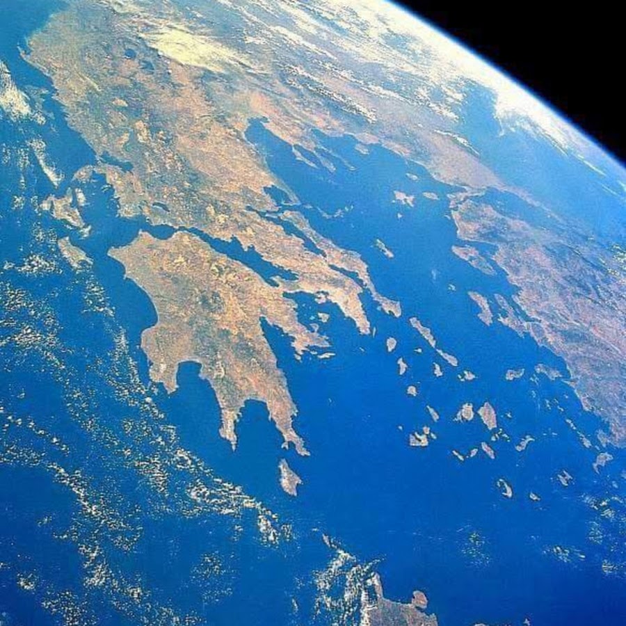 Санторини с космоса