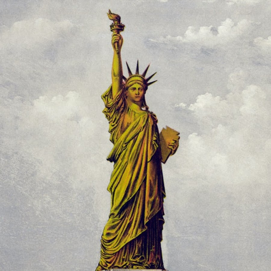 Статуя свободы из меди