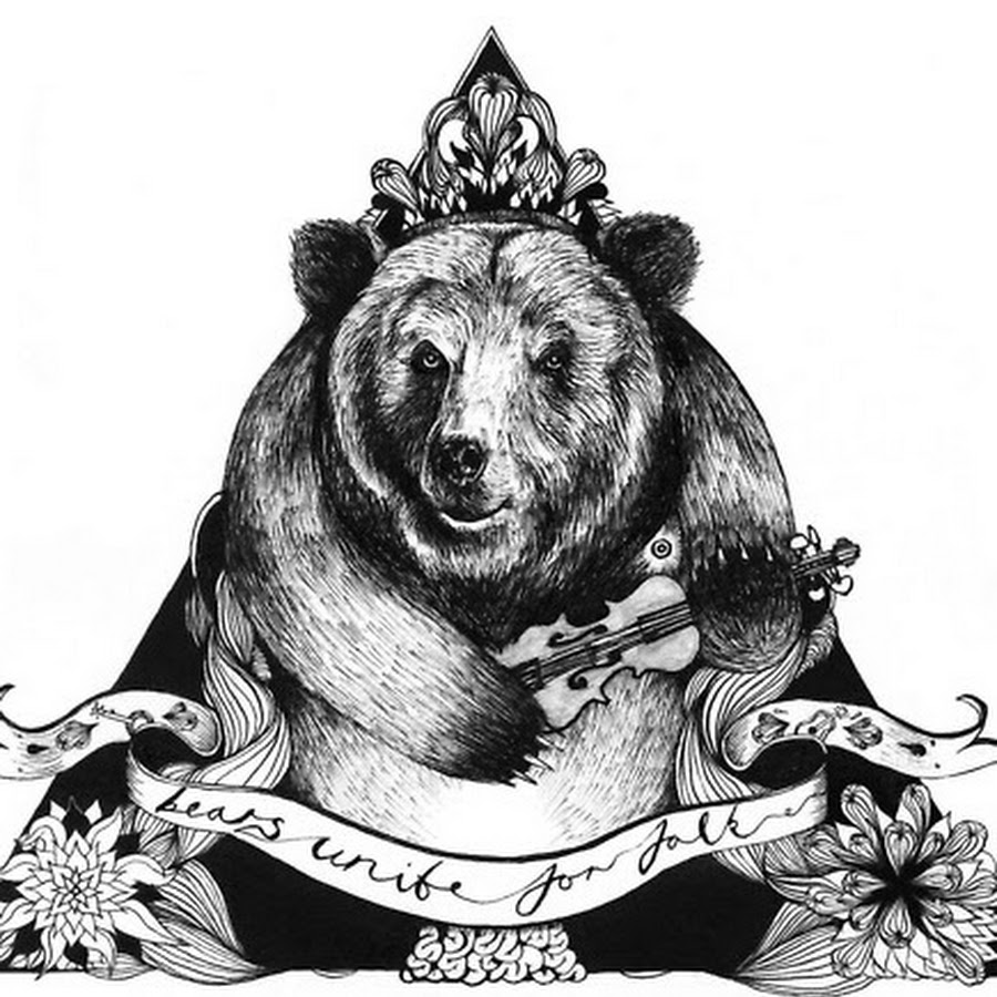 Тату русский медведь эскиз